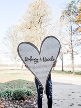 Load image into Gallery viewer, Heart with Lyrics Wall Hanging