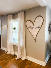 Load image into Gallery viewer, Heart with Lyrics Wall Hanging