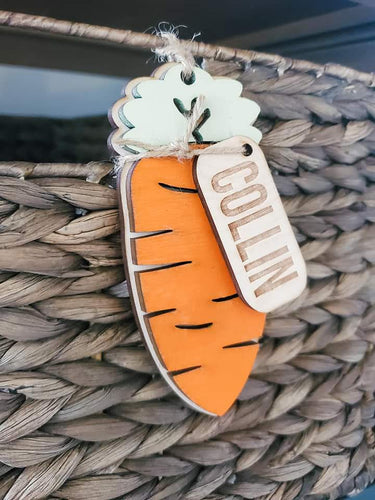 Carrot Easter Basket Tag