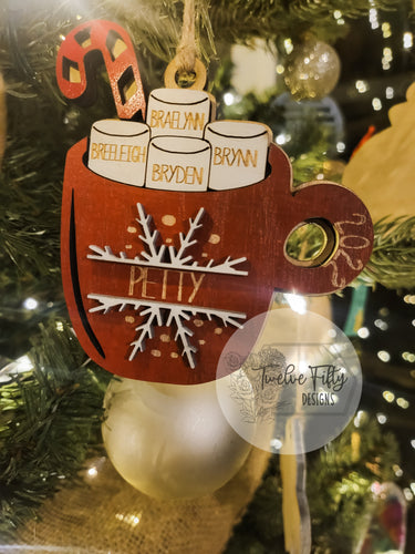 Mug with Marshmallows ornament